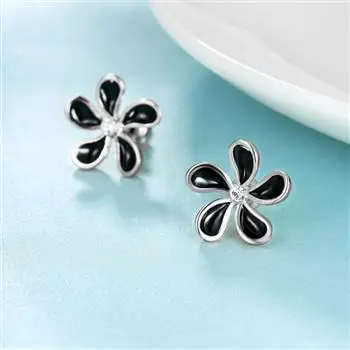 

Popular Fan-shaped Earrings PE1039-C Platinum LKN18KRGPE1039