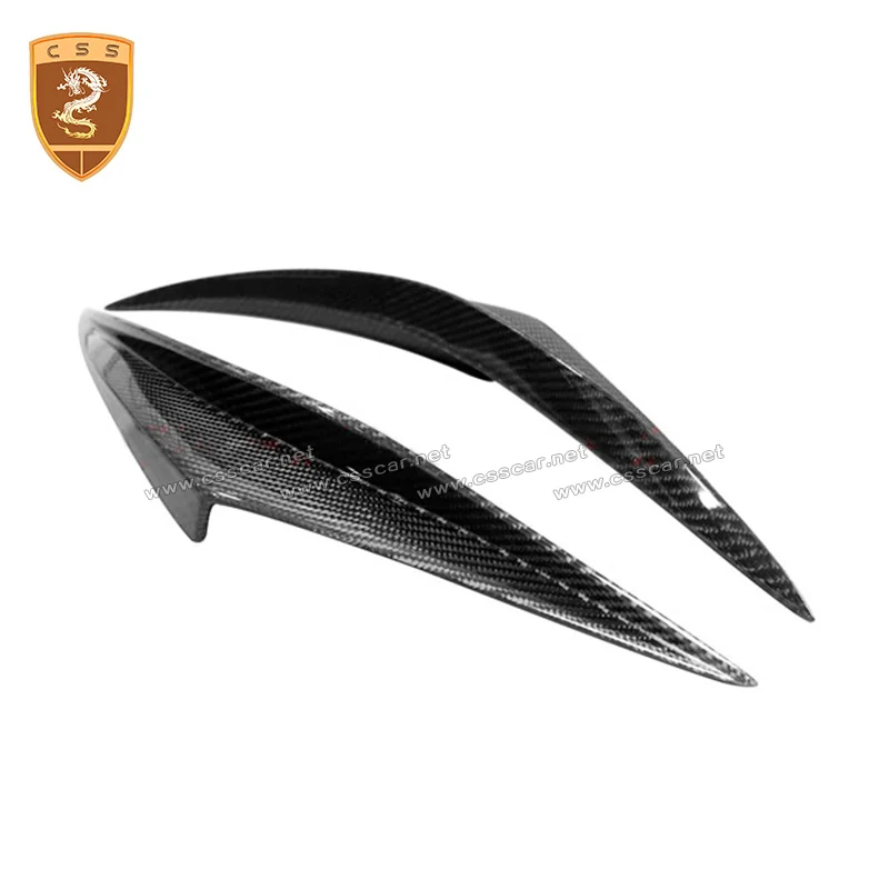 Автомобильные аксессуары 2 шт./компл. углеродное волокно подходит для переднего