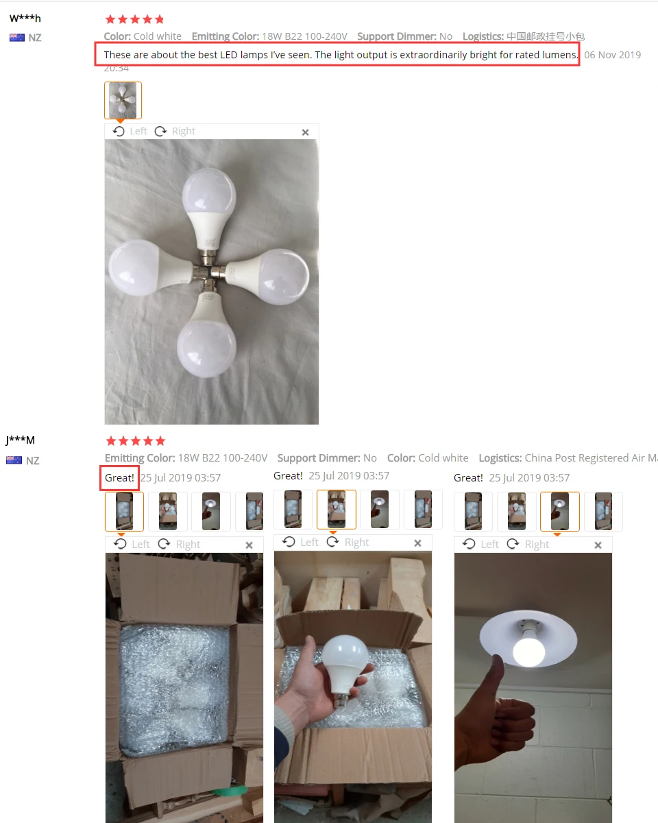 Реальная мощность светодиодные лампы B22 ампулы Bombilla 18 Вт 15 12 9 7 5 3 220 в 110 В