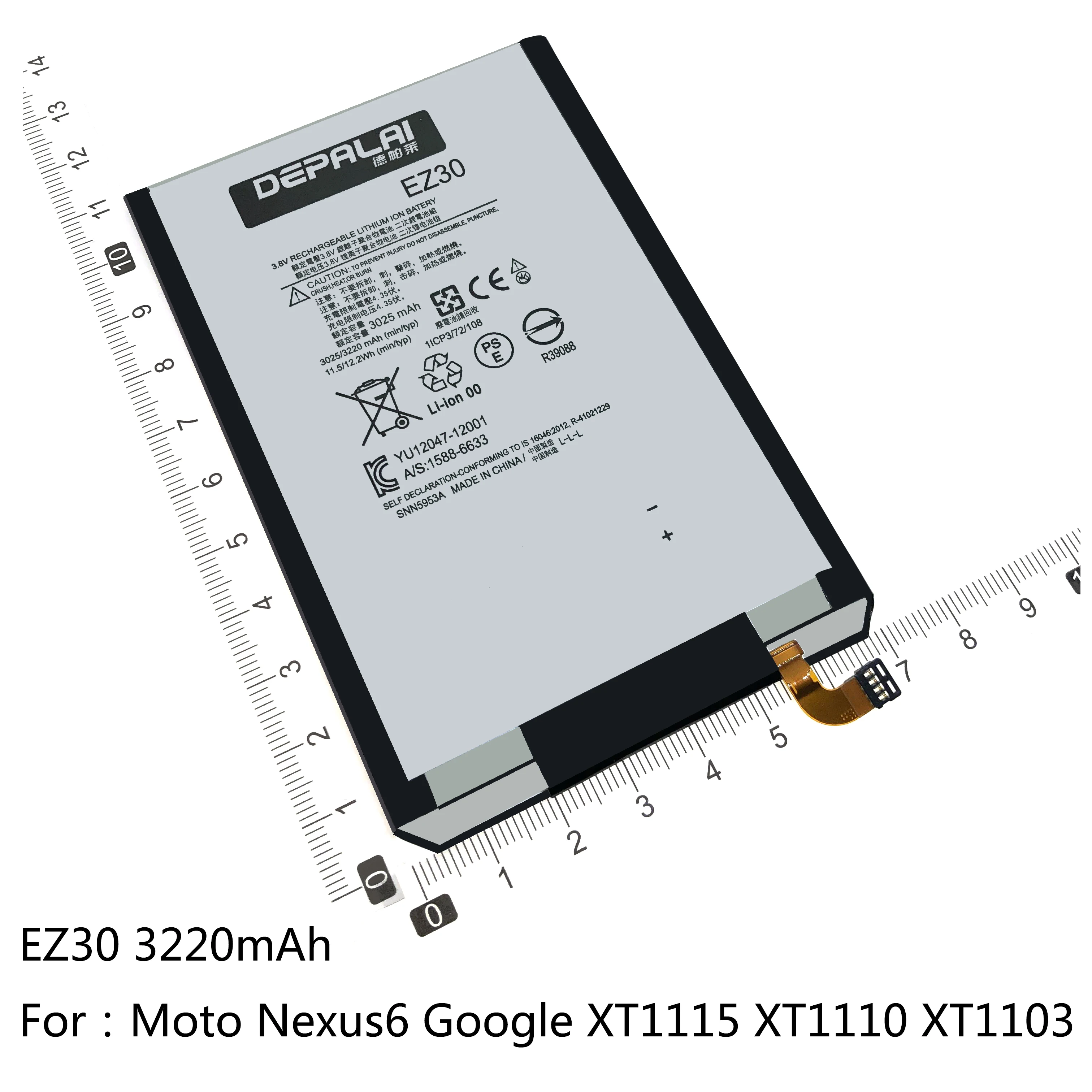 Аккумулятор EY30 EZ30 EU40 EX34 для Motorola Moto X 2nd XT1097/92/95 Nexus6 Google XT1115 XT1110 XT1080 MaxX XT1058 XT1053
