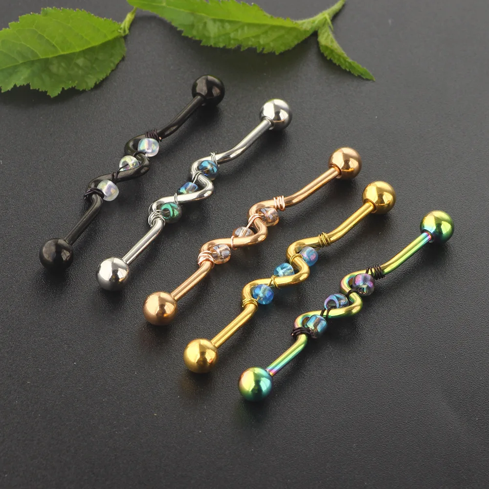 1 шт. 6*38 мм Летний стиль скручивающаяся хирургическая штанга Промышленная Штанга