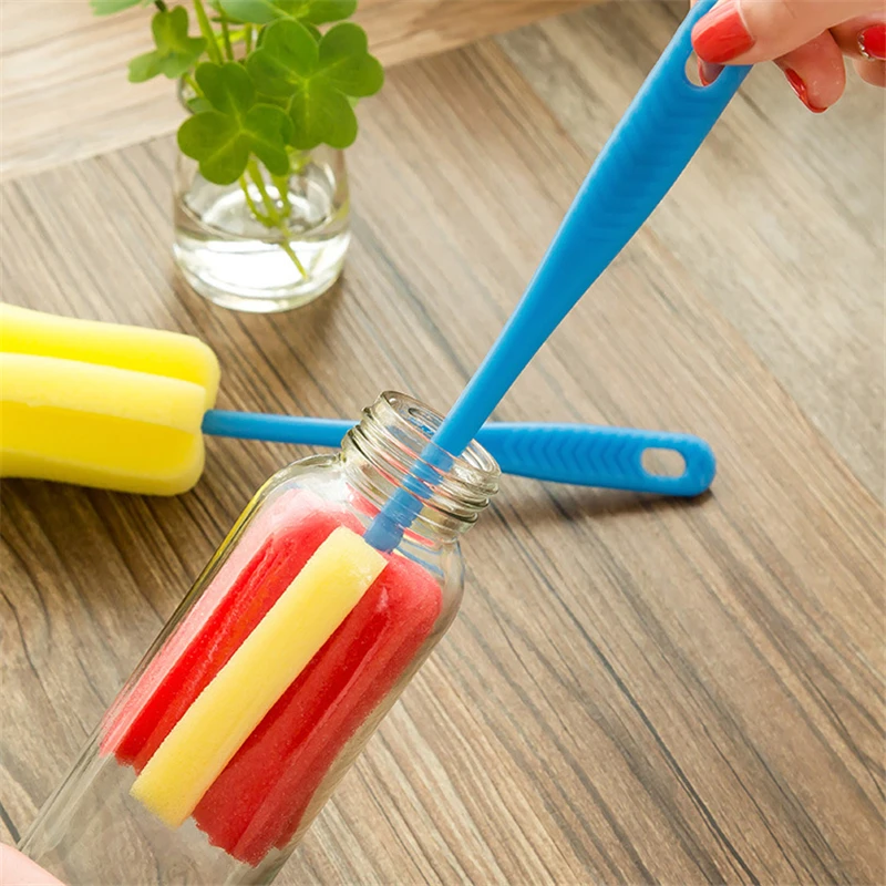 1853 карточная упаковка простая прочная щетка губка для чашек глубокая мелкая