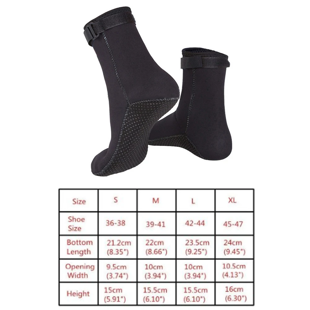 

1 Pair Unisex Diving Socks Shoes Water Boots Non-slip Beach Boots Wetsuit Shoes Warming Snorkeling Diving Surfing Sock For Adult