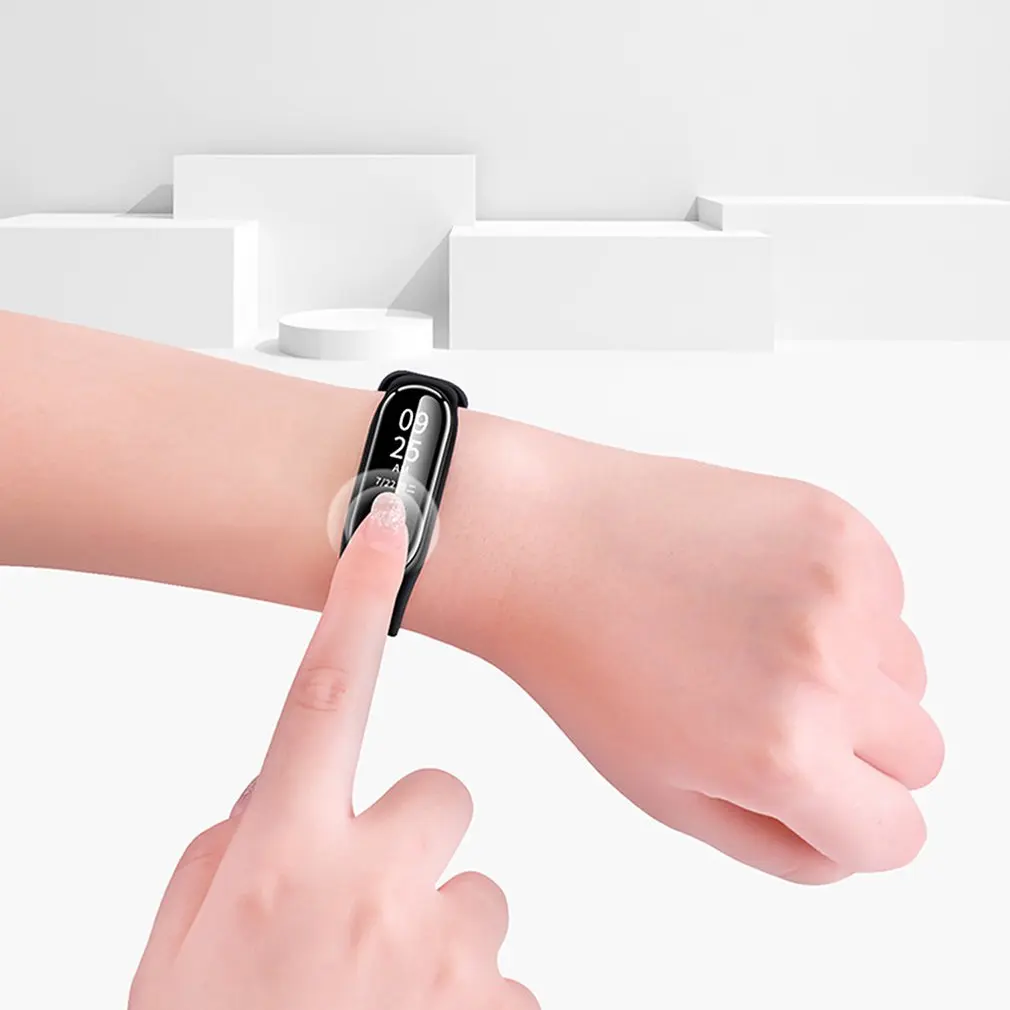 Для xiao mi bracelet 4 пленка HD устойчивая к царапинам Взрывозащищенная TPU Водонепроницаемая мягкая пленка легко отрывающаяся ПЭТ Непористая пленка