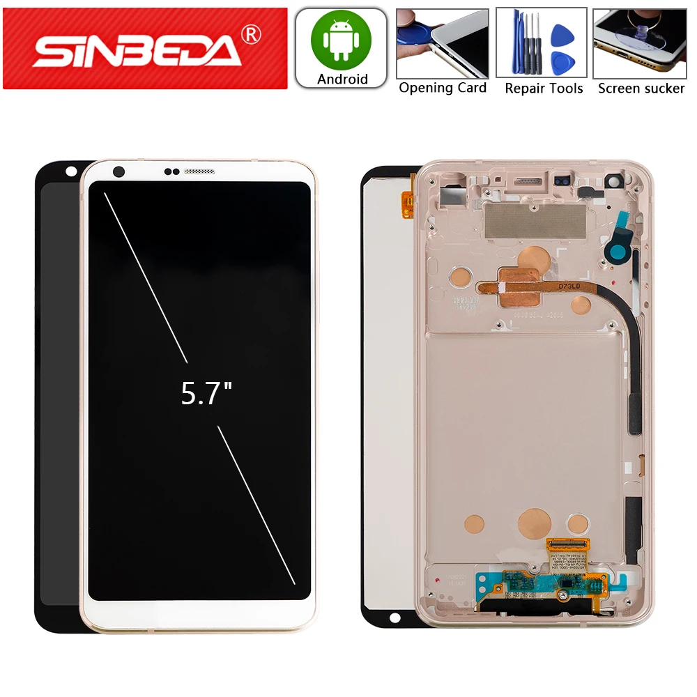 Оригинальный дисплей с сенсорным экраном 5,7" для LG G6 H870 H870DS H872 LS993 VS998 US997.