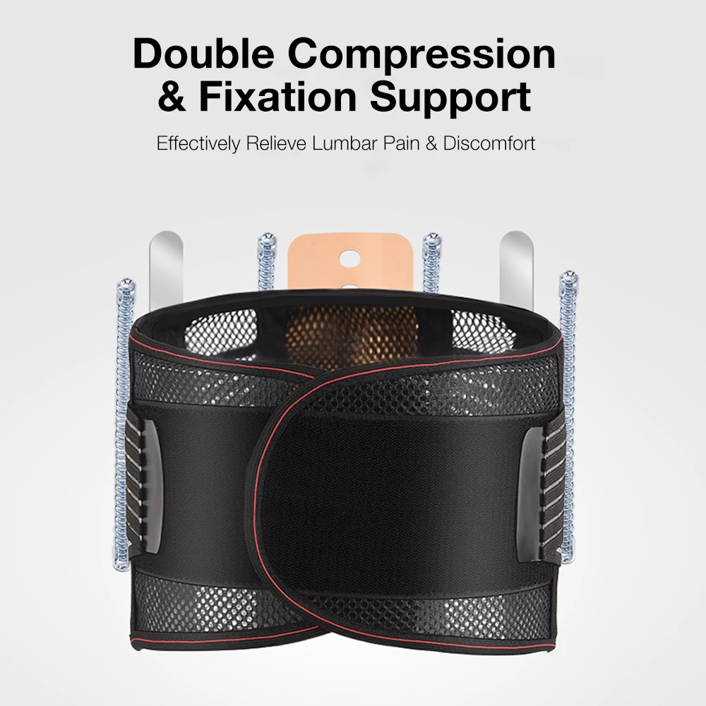 

Lumbar Support Belt Waist Back Lumbar Spine Brace Adjustable Back Support Belt Lumbar Disc Herniation Strain Pain Relief