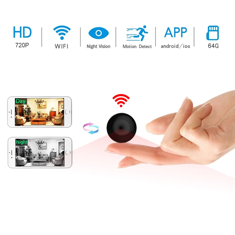 C2 Mini Camera HD 720p Wearable IP Motion Sensor Bike Body Micro DV DVR Magnetic Clip Voice | Электроника
