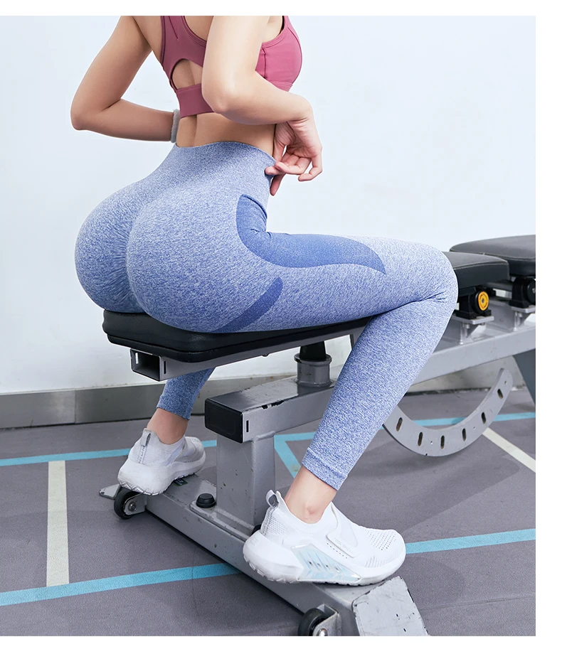 

Peach hip pants women's high-waisted abdomen stretch tight trousers seamlessly slimming, wearing gym hip-fit fitness pants