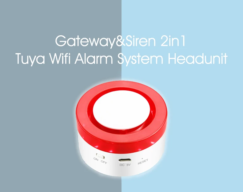 Tuya Smart WiFi домашняя охранная сигнализация 433 МГц Беспроводной Строб Сирена