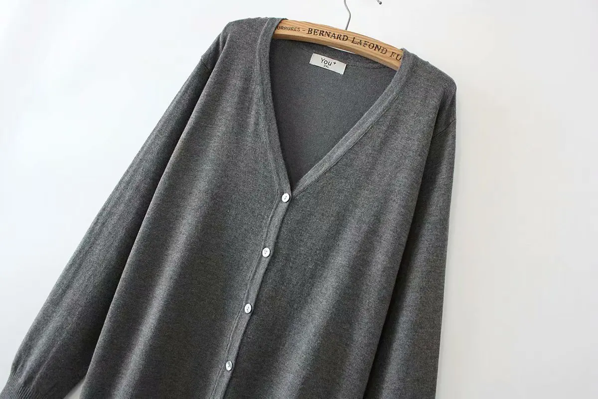 Plus Size Casual Cardigans 2019 Autumn Winter Clothing Fashion Loose Long Sleeve knitting Coats Women E1-A9525 |