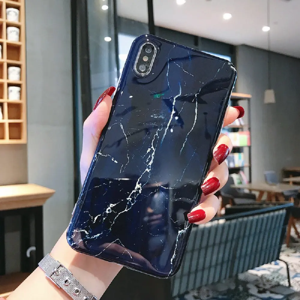 9 Мраморный чехол для Coque iphone 11 Pro Max 7 XS MAX чехол из мягкого ТПУ задняя крышка для iphone 6 6S 7 8 Plus iphone X XR чехол - Цвет: 9
