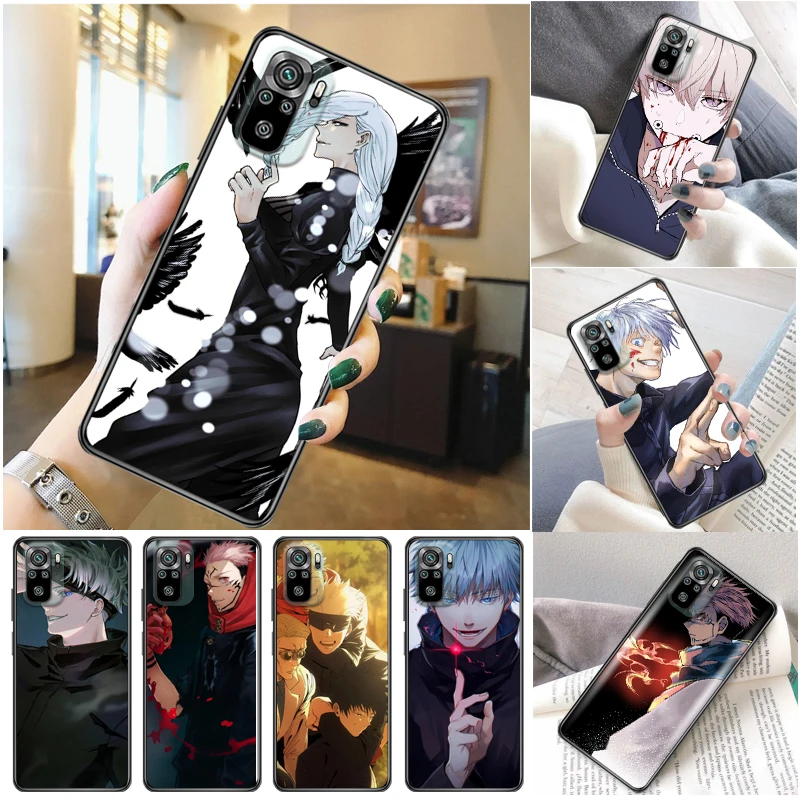 

Jujutsu Kaisen Fushiguro Megumi Satoru Gojo Sukuna Yuji Itadori Phone Case For Xiaomi Redmi Note 10 10X Pro 5G 10T Soft TPU
