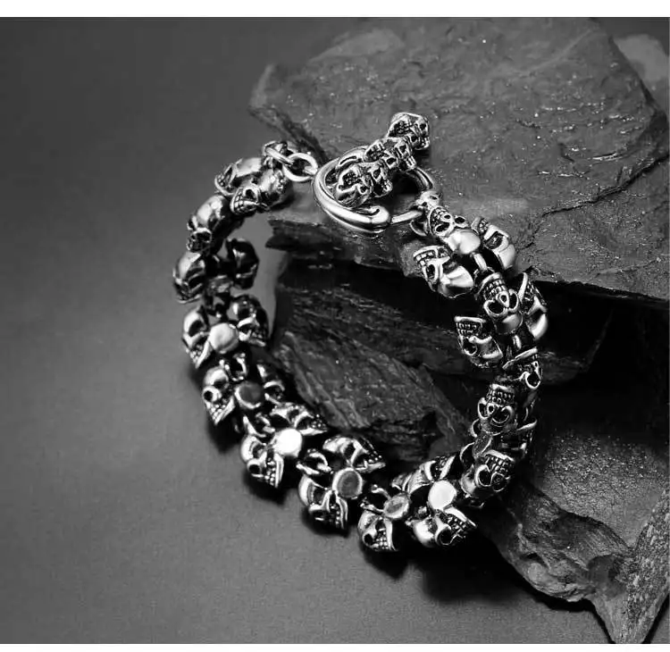 

Men's Hip Hop Titanium Steel Bracelet