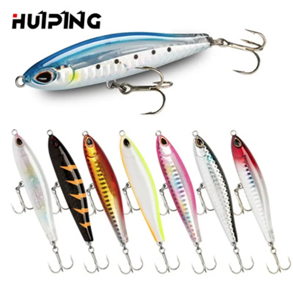 

Multicolor Outdoor Useful Tackle Pencil Sinking Minnow Baits Minnow Lures Winter Fishing Fish Hooks