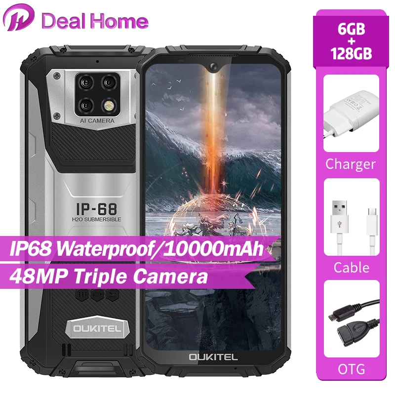 Смартфон OUKITEL WP6 6+128ГБ 48+5МП/16МП 6 3&quot|Смартфоны| |