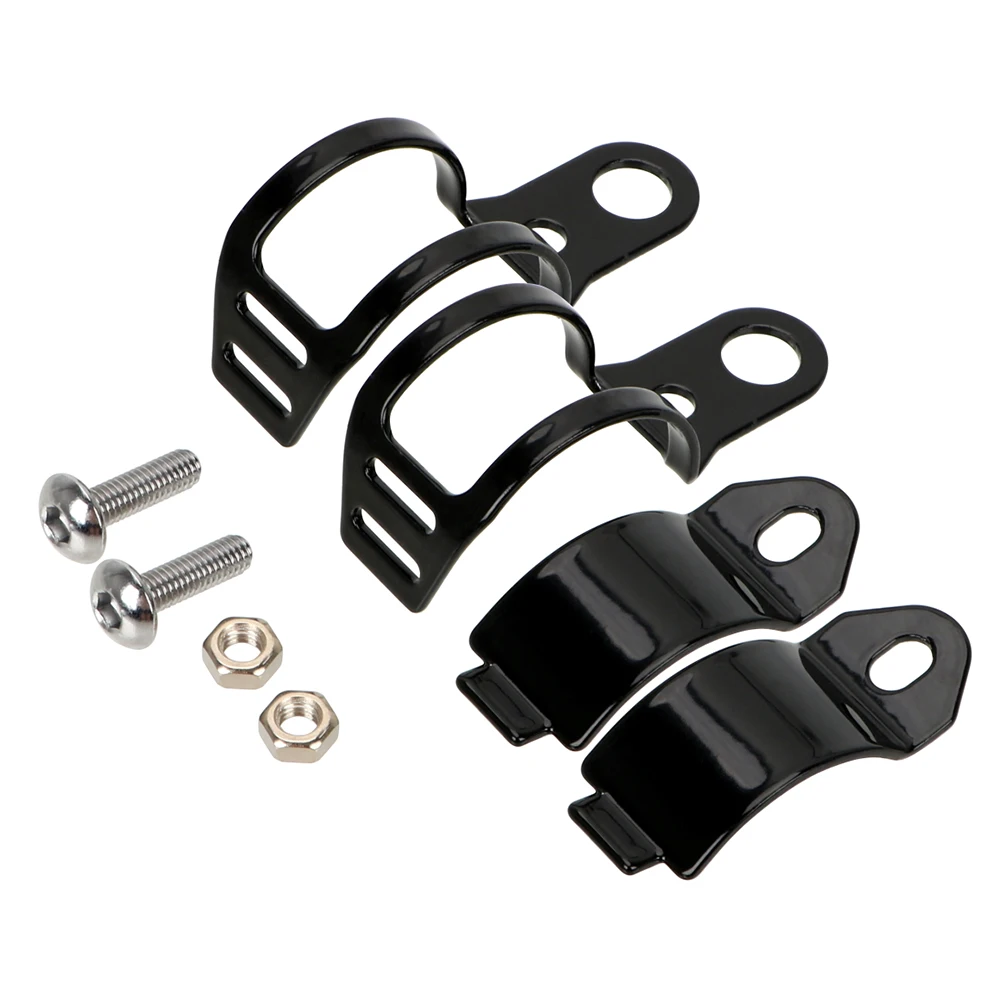 

LEEPEE 1pair Metal Universal Motorcycle Signal Light Brackets For 27-31mm Front Fork Diameter Turn Light Mount Bracket