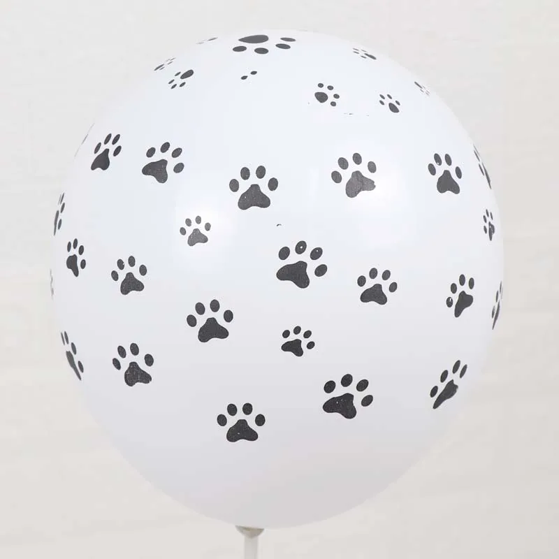 50 шт. белые латексные воздушные шары в виде следов собаки 2 8 г|Воздушные и