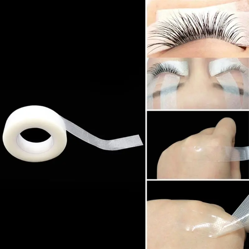 Клейкая лента для наращивания ресниц 3 рулона клейкая из полиэтилена