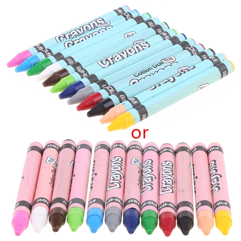 

YYSD 1 Set Wax Crayon Stick Kid Painting Drawing Sketching Art Tool 8/12/24 Colors