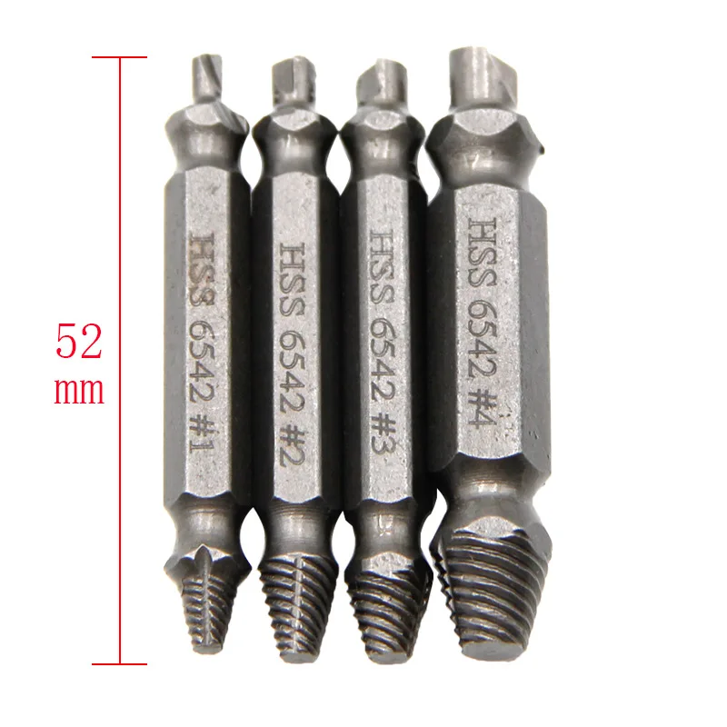 

4pcs 5pcs Damaged Screw Extractor Drill Bit Extractor Drill Set Broken Speed Out Bolt Extractor Bolt Stud HSS Remover Tool