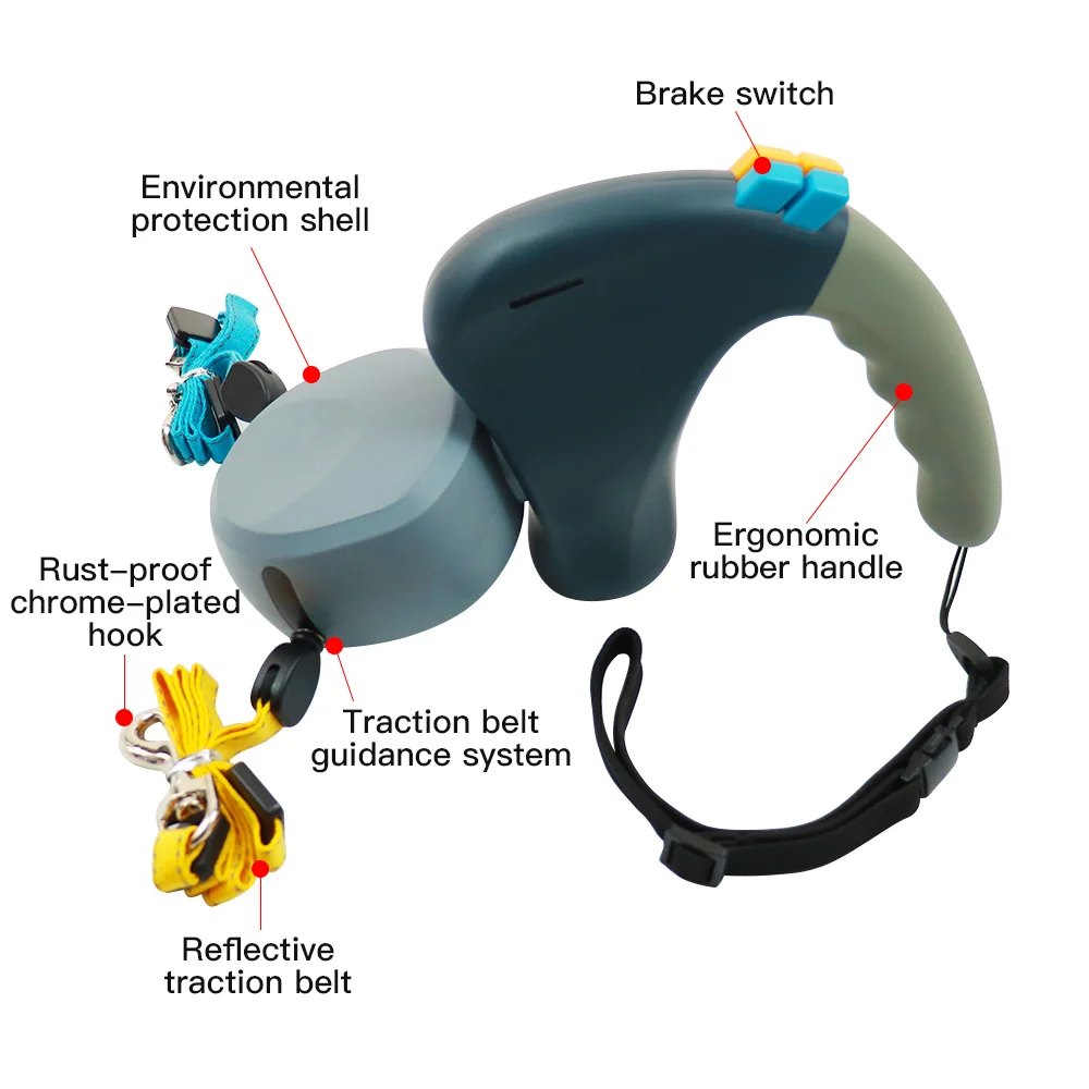 

Durable Long Dog Double Leashes Walk The Dog Adjustable Pet Leash Pet Durable Nylon Retractable Big Dog Walking Leash Leads Rope