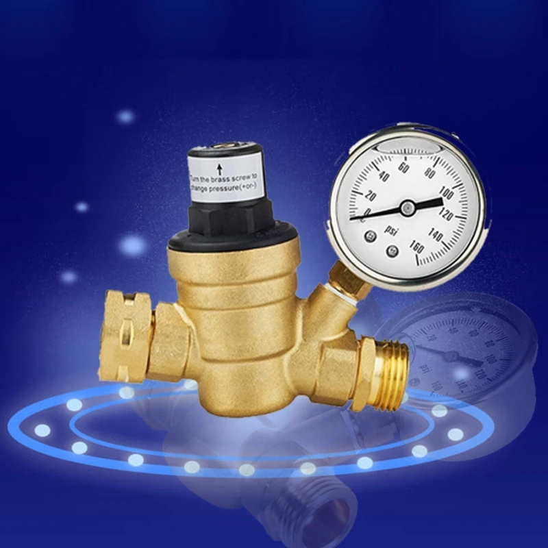 Латунный регулятор давления воды без свинца регулируемый клапан редуктора 6x