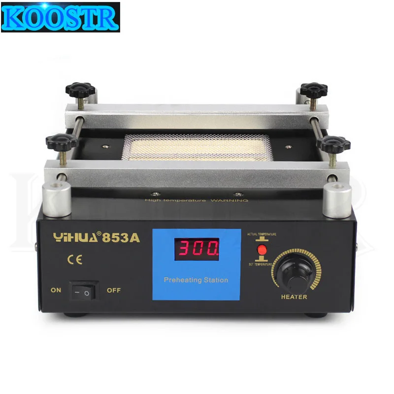 YIHUA 853A 50 Гц 220 В/110 В цифровая паяльная станция высокой мощности ESD BGA паяльная станция PCB Распайка ИК Подогрев