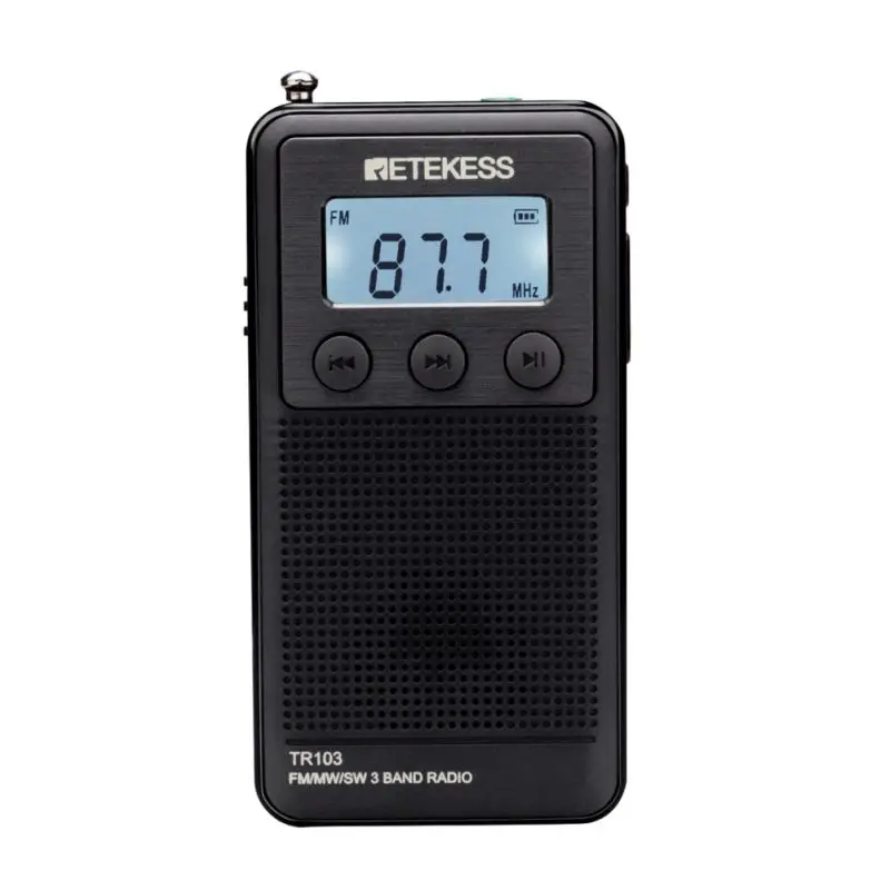 Мини FM/MW/SW персональное карманное радио цифровой тон настройки MP3-плеер Поддержка tf-карты