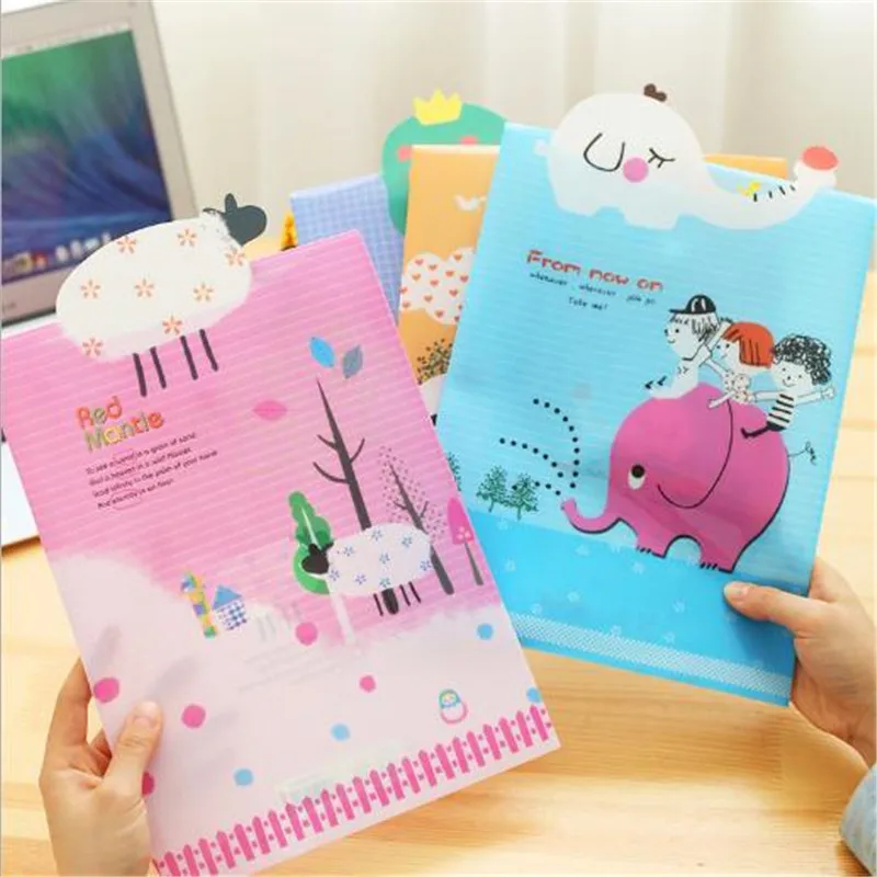 1 шт. A4 папка для файлов в Корейском стиле детские носки с креативными мультяшными