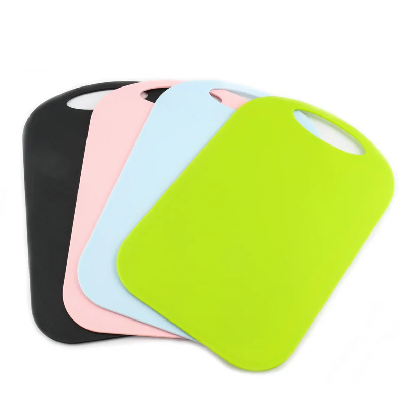 Plastic Chopping Block Meat Vegetable Cutting Board Non-Slip Anti Overflow With Hang Hole Black Promotion |