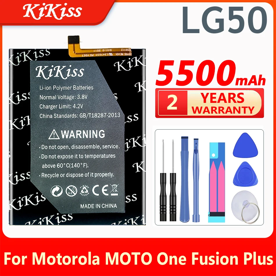 

Сменный аккумулятор KiKiss LG50 на 5500 мАч для Motorola MOTO One Fusion Plus