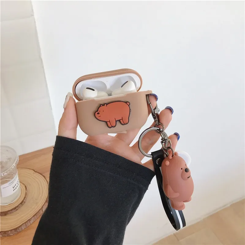 

Cute Cartoon animation For AirPods 1 2 Couple silicon Protective Cover Ipad 3 Case For Airpods Headphone Carrying box fundas