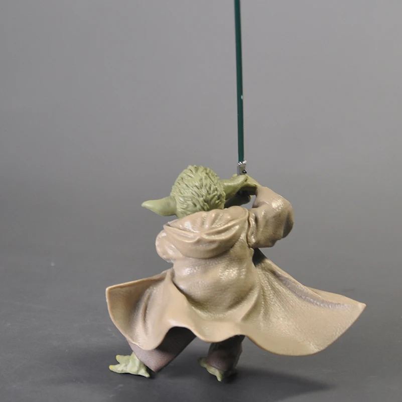 

Free shipping 1pcs 13cm The Mandalorian Yoda Action Figure Toys Figure Doll Hot Movie Star Wars Yoda Figuras Kids Gifts