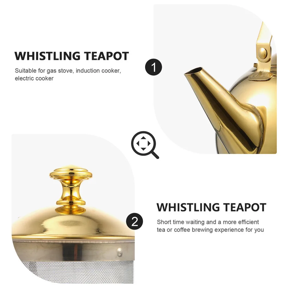 

Stainless Steel Tea Kettle Home Water Kettle Water Heating Kettle with Strainer