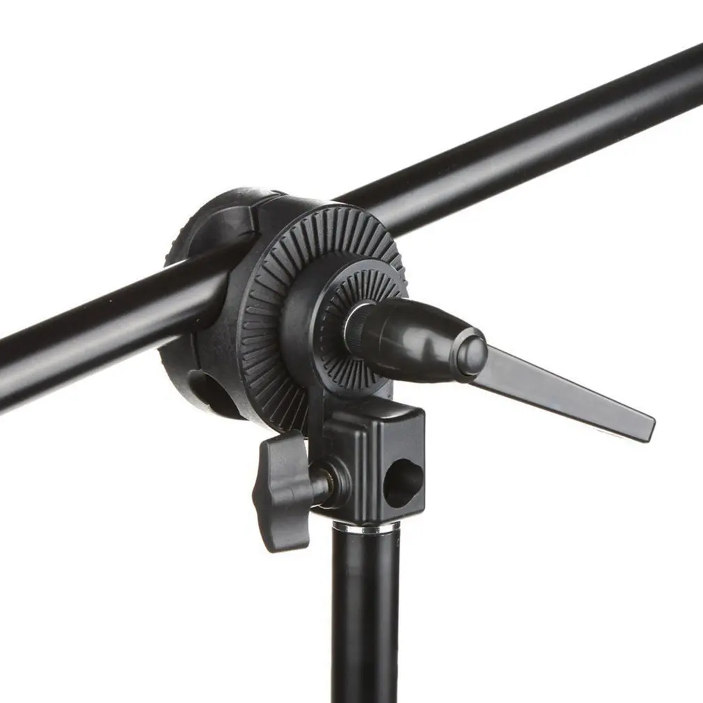 Поворотный держатель с двойной головкой кронштейн для фото штанга фотостудии со