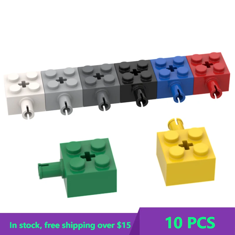 

10PCS MOC Bricks Compatible High-Tech 6232 2x2 for Building Blocks Parts DIY Educational High-Tech Parts Toys