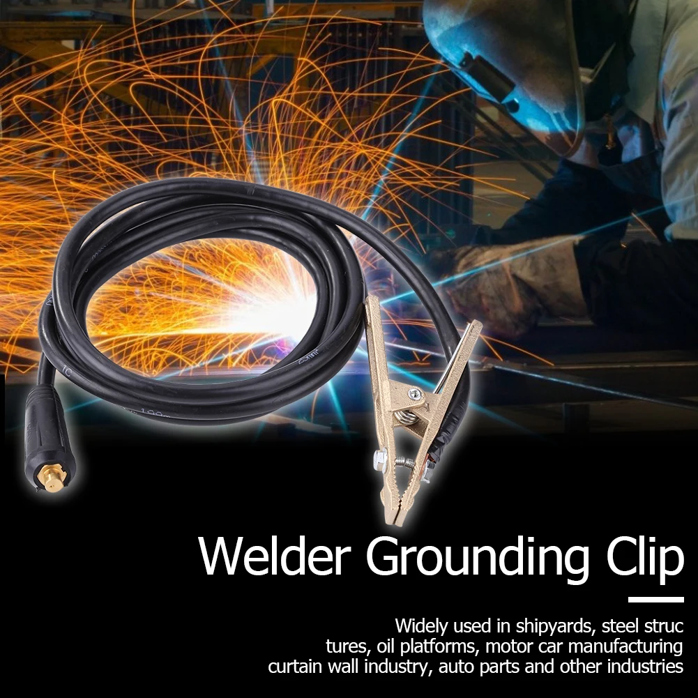 

Brass 260A Ground Earth Clamp with 3 Meter Cable Electric Welding Grounding Clamping Argon Arc Welding Accessories
