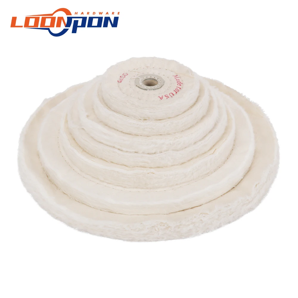 Полировальный круг Мягкая Белая тканевая насадка для ювелирных изделий 4 ~ 14