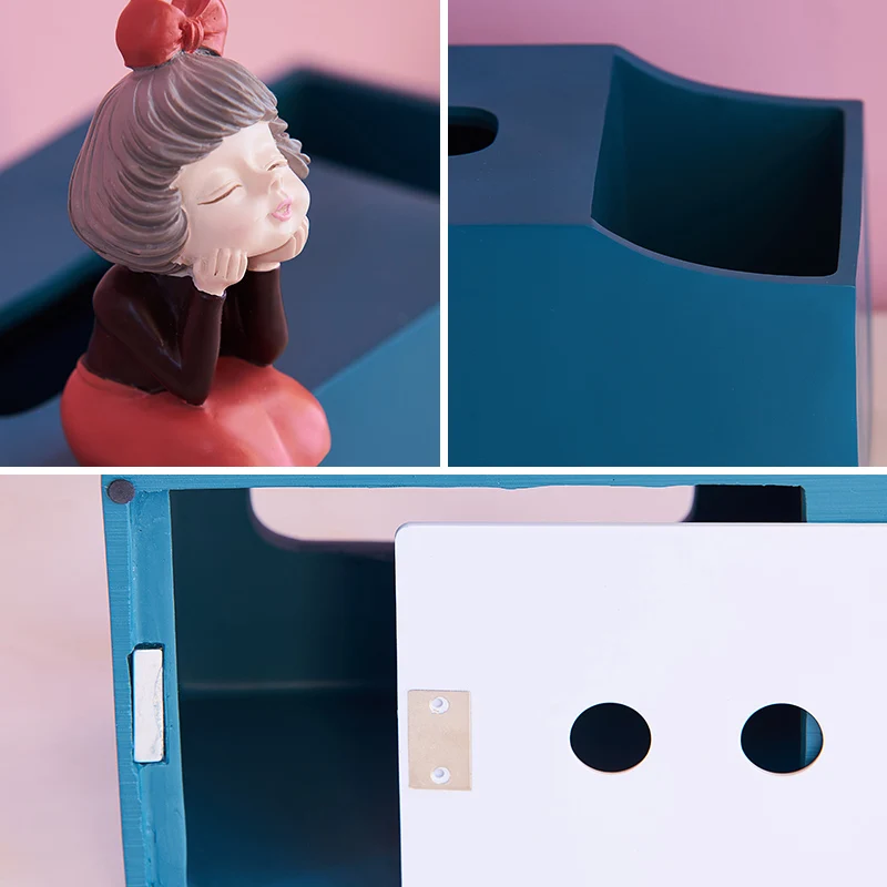 

Cute Girl Tissue Boxes Resin Nordic Home Decor Paper Napkin Holder Desk Organizer Storage Box Office Storage Bedroom Accessories