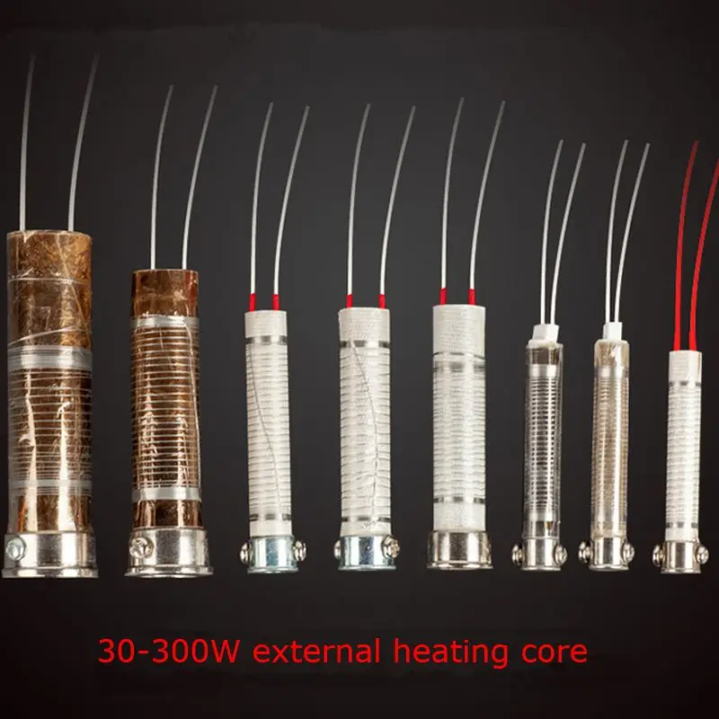 

220V 30-300W External Heating Core Cermaic Mica Soldering Iron Core Replacement Parts Long Life