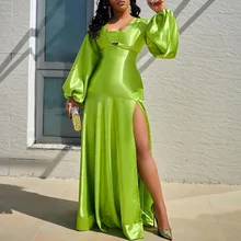 2021 africano de cintura alta trompete femme vestidos branco elegante festa bodycon vestido oco para fora sereia sexy verão longo maxi robe (2)