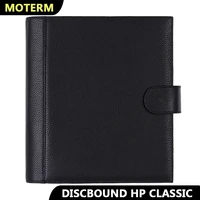 moterm genuine leather discbound planner cover for happy planner classic size notebook expansion disc bound organizer journal