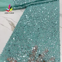 sequins groom beads lace fabric bridal green french african nigerian latest design high quality tulle 2021 stylish embroidery