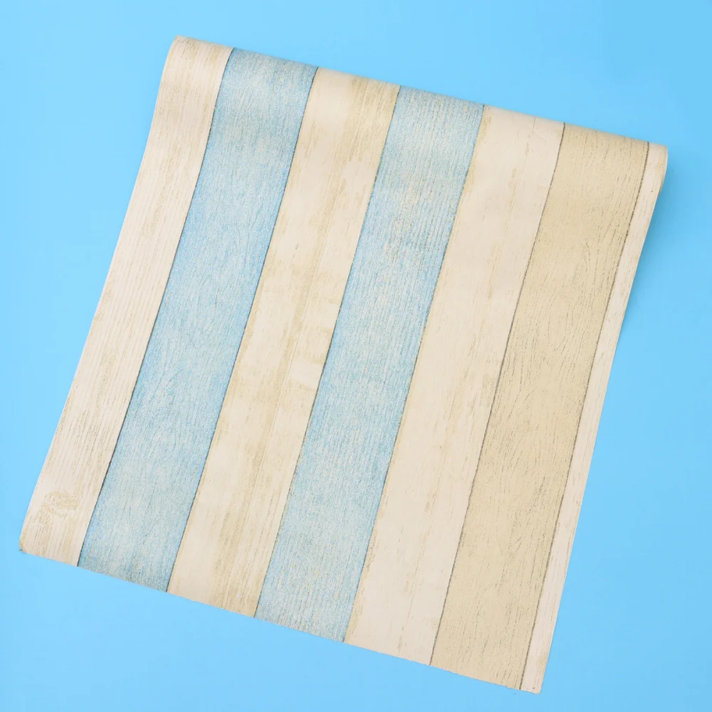 

10M Wood Grain Wall Sticker Thicken PVC Wall Mural Self Adhesive Waterproof Sticker Removable Cabinet Sticker for Bedroom Living