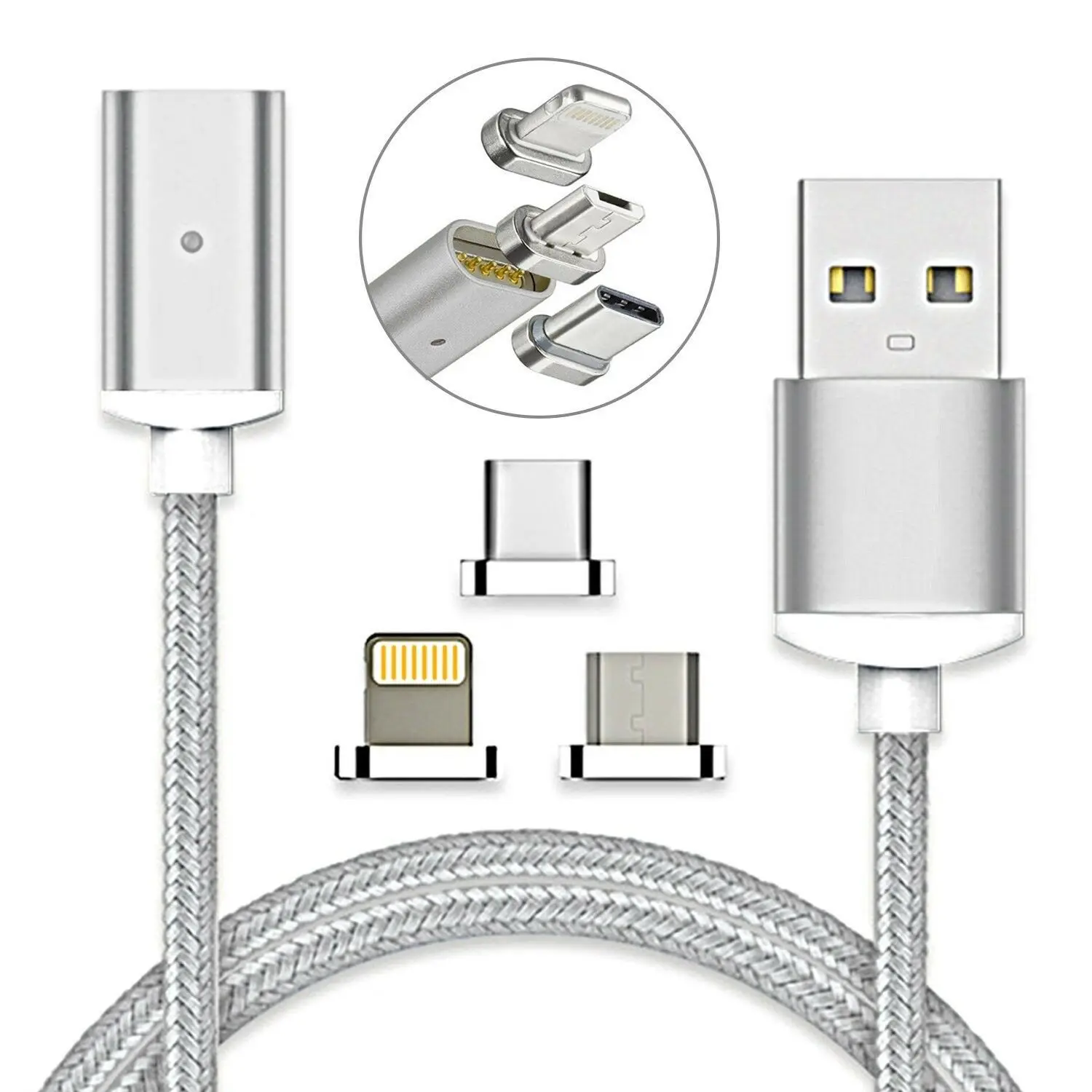 Магнитный кабель USB для быстрой зарядки, магнитный кабель usb type C для зарядки и передачи данных, кабель Micro USB для мобильного телефона, usb-шнур