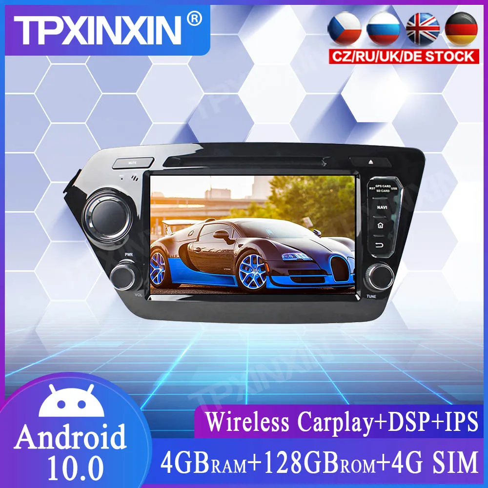 

4+128G Android 10.0 For KIA K2 Car GPS Navigation Car No DVD Player Auto Radio Tape Recorder Stereo Head Unit Auto Radio Stereo