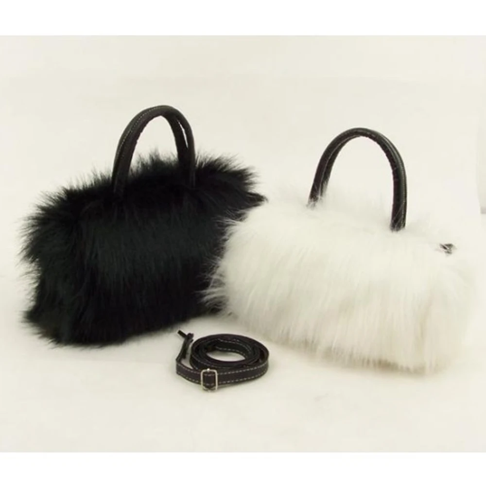 Новая зимняя женская сумка меховые сумки для женщин косая на плечо плюшевая