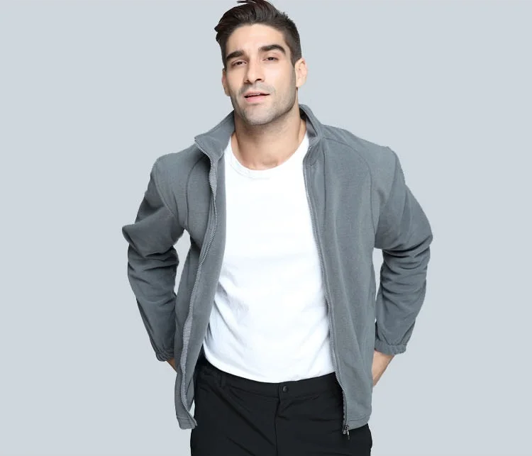 Мужская и женская теплая флисовая рубашка с длинным рукавом для альпинизма