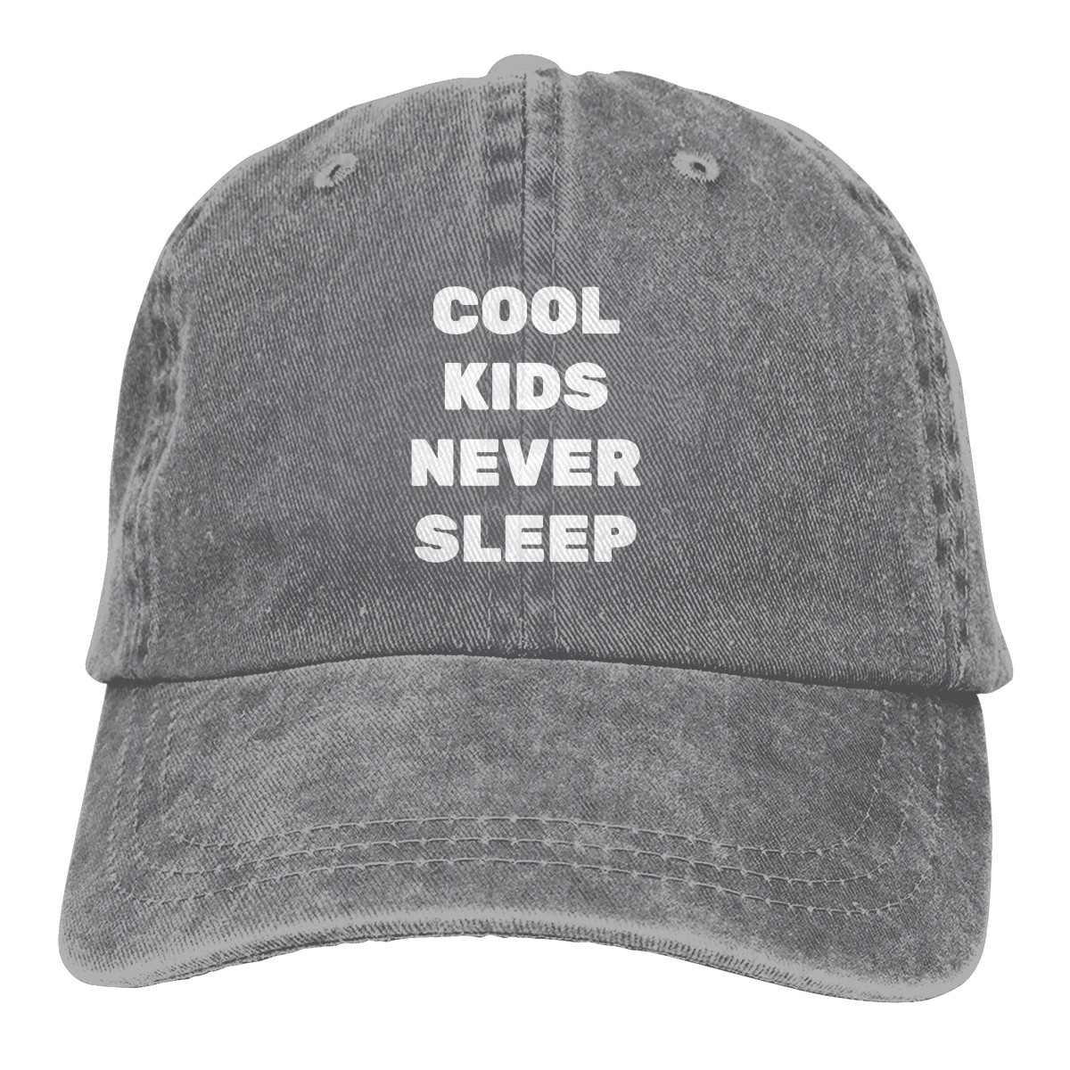 

Cool Kids Never Sleep Hats for Men Women Adjustable Sun Hats Vintage Trucker Hat