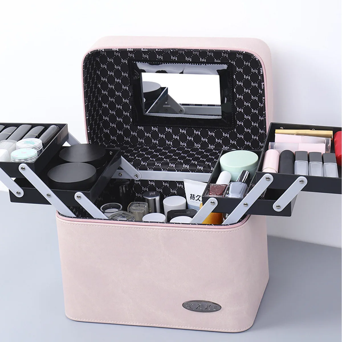 

Portable High Quality Cosmetic Bag Women Large Capacity Professional Makeup Organizer Brush Travel Storage Vanity Case Box